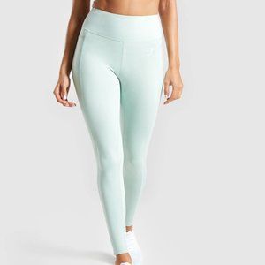 GYMSHARK WOMENS DREAMY LEGGINGS (S) (Light Green)